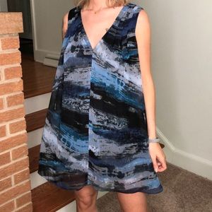 Urban Outfitters Kimchi Blue Watercolor Shift/Babydoll Dress